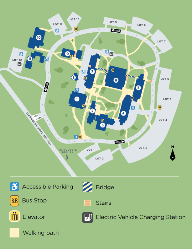 Map of the West Barnstable campus