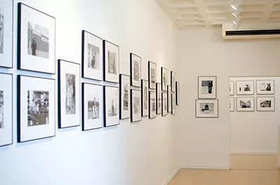 Photographs from the The Bay State: A Multicultural Landscape exhibit being displayed