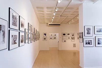 Photographs from the The Bay State: A Multicultural Landscape exhibit being displayed