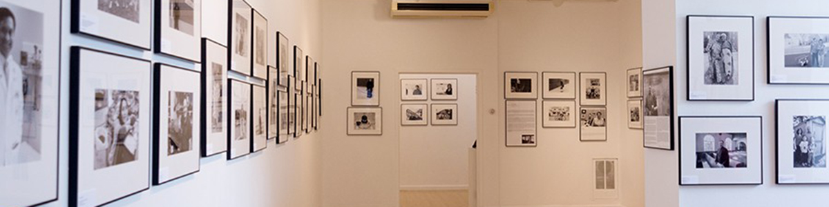Photographs from the The Bay State: A Multicultural Landscape exhibit being displayed