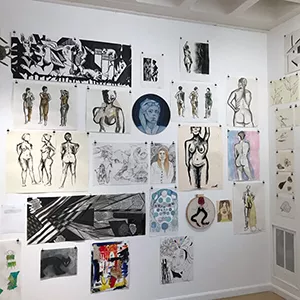 Examples of artwork produced by 4Cs students
