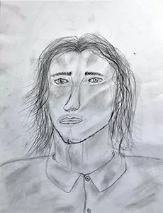 Drawing I artwork, by Ezra Heilman