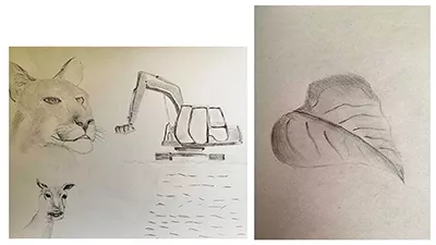 Drawing II artwork, by Alec Stinnett