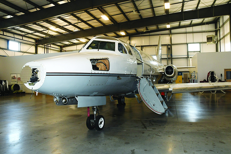 Plane used as part of the aviation maintenance program
